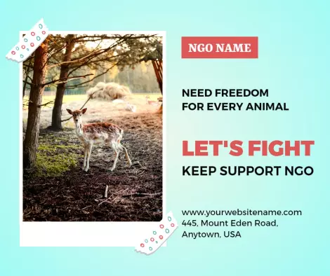 Charlotte and Charlotte Ngo Organizations Facebook Flyer Template