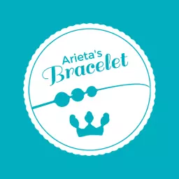 Charming Aqua-Themed Bracelet Design with Elegant Beads Logo Template