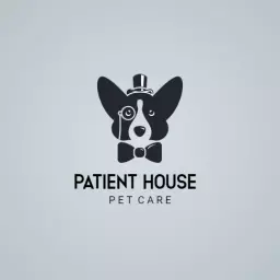 Charming Black and White Dog Design for Care Center Logo Template