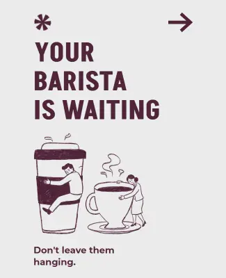 Charming Coffee House Promotion Poster Template