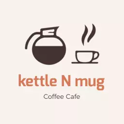 Charming Coffee Kettle and Mug Design for Coffee Cafe Logo Template