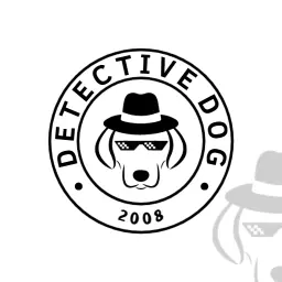 Charming Detective Dog in Classic Hat Design Logo Template