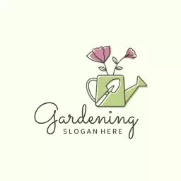 Charming Floral Design Embracing Gardening Passion Logo Template