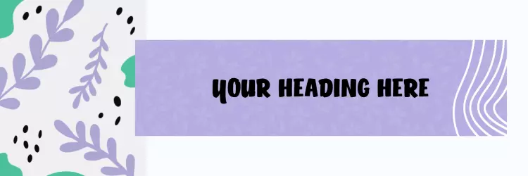 Charming Floral Design with Purple Background Twitter Banner Template