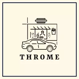 Charming Food Truck Scene Highlighting Street Food Experience Logo Template
