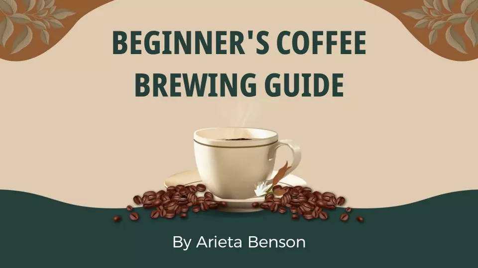 Charming Green Coffee Brewing Tips and Techniques Presentation Template