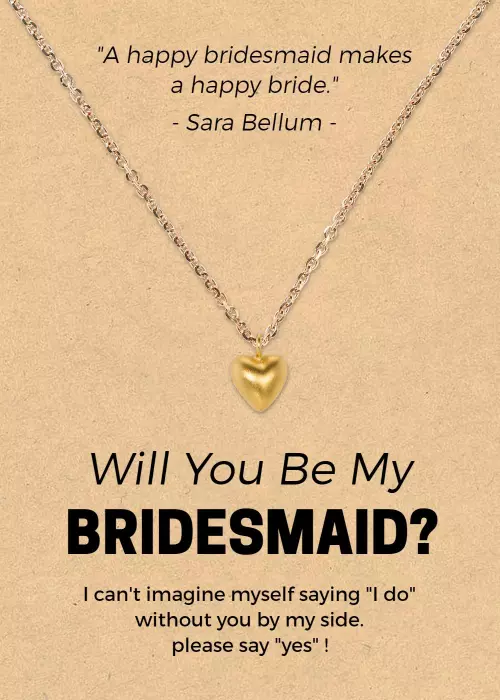 Charming Heartfelt Bridesmaid Invitation Card Invitation Template