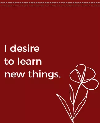 Charming Maroon Floral Inspiration Quote Poster Template