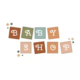 Charming Pastel Blocks Representing a Baby Shop Logo Template