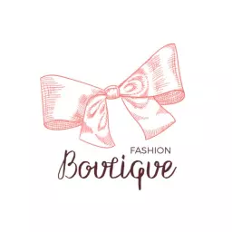 Charming Pink Bow Accentuates Delightful Fashion Boutique Logo Template