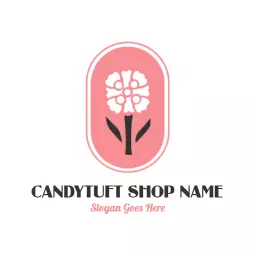 Charming Pink Floral Design Highlighting Florist Services Logo Template