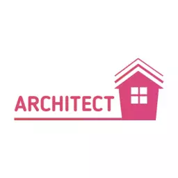 Charming Pink House Design Showcasing Architectural Skills Logo Template