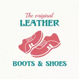 Charming Pink Leather Footwear Highlighting Shoemaker Expertise Logo Template
