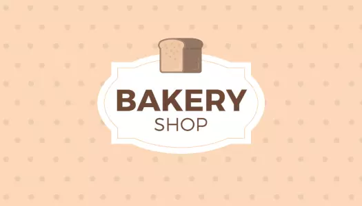 Charming Polka Dot Bakery Shop Business Card Template