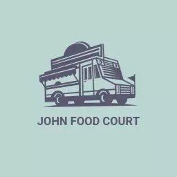 Charming Sketch of a Food Truck for Culinary Ventures Logo Template