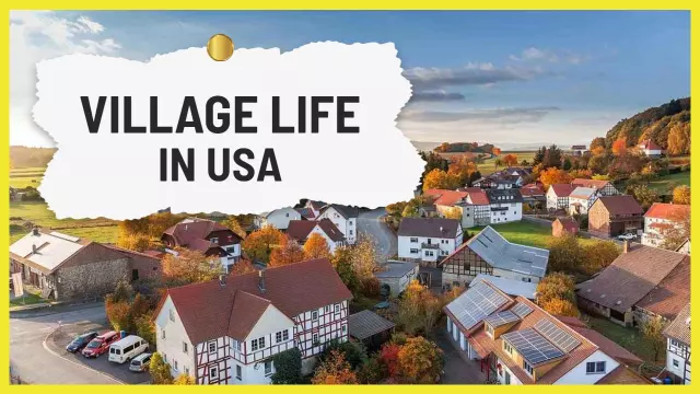 Charming Village Life USA Scenic Views Trending YouTube Thumbnail Template
