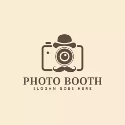 Charming Vintage Camera Design Perfect for Photo Booth Logo Template