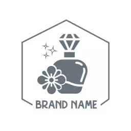 Charming Vintage Perfume Bottle Design for Elegance Logo Template