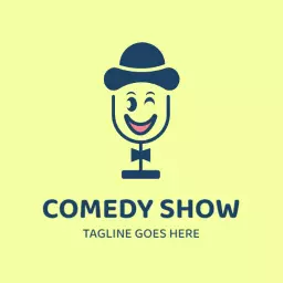 Cheerful Microphone Design for Engaging Comedy Show Logo Template