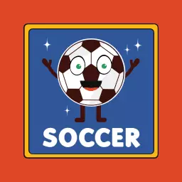 Cheerful Soccer Ball Character Representing the Sport Logo Template