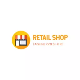 Cheerful Yellow Storefront Design Showcasing Retail Shop Logo Template