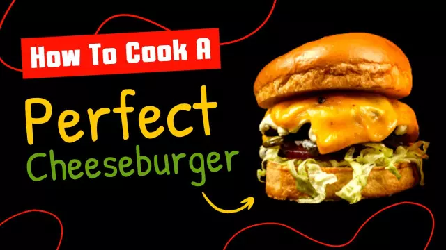 Cheeseburger Recipe Cooking Channel YouTube Thumbnail Template