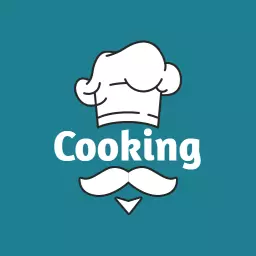 Chef Hat and Mustache Design for Cooking Channel Logo Template