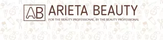 Chic Beauty Tools and Icons in Soft Beige Patterned Banner Template