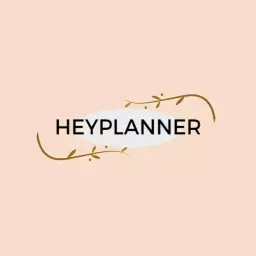 Chic Beige Background with Floral Elements Event Planner Logo Template