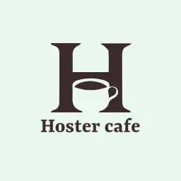 Chic Brown Letter H Design for Trendy Food Cafe Logo Template