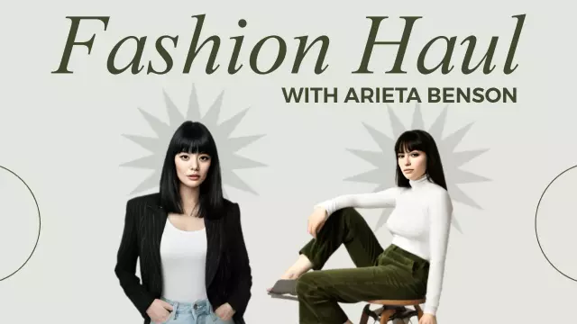 Chic Fashion Haul Styling Tips YouTube Thumbnail Template