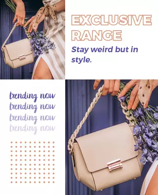 Chic Minimalist Fashion Accessories Collection Poster Template