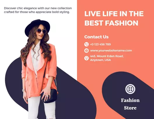 Chic Minimalist Fashion Store Collection Brochure Template