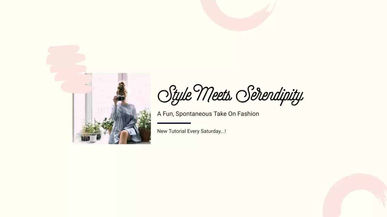 Chic Pastel Background with Fashion Insights YouTube Banner Template