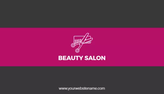 Elegant Chic Pink Floral Makeup Artist Business Card Template