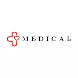 Chic Red Heart Symbol Represents Minimalist Medical Logo Template