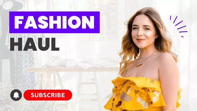 Chic Summer Fashion Style Haul YouTube Thumbnail Template