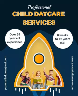 Child Daycare Service Flyer Template