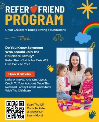 Childcare Refer a Friend Program Flyer Template