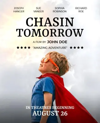 Childhood Hero Journey Movie Poster Template