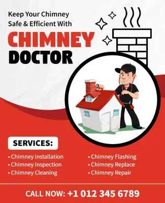 Chimney Doctor Specialized Service Offers Flyer Template