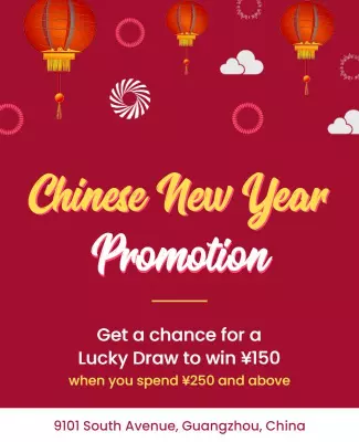 Chinese New Year Promotion Event Flyer Template