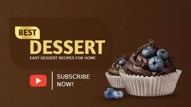 Chocolate Berry Cupcake Recipe Food YouTube Thumbnail Template