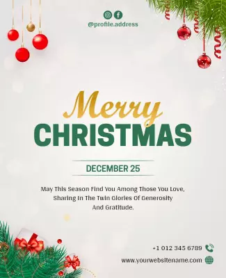 Christmas Day Flyer Template