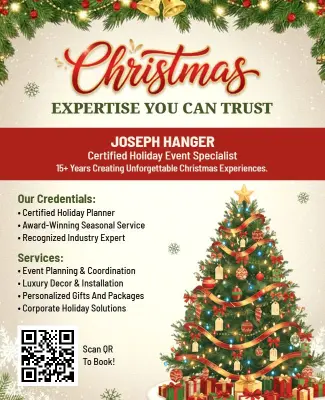 Christmas Holiday Event Planning Flyer Template