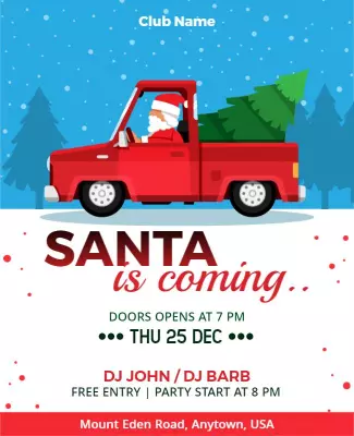 Christmasis Coming Flyer or Christmas Promo Flyer Template