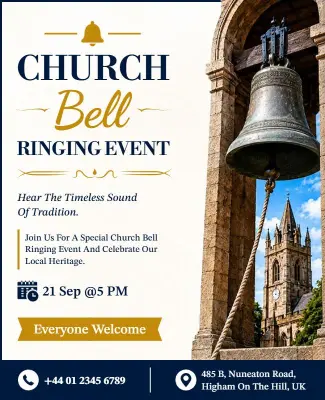 Church Bell Ringing Event Flyer Template