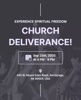 Church Deliverance Event Flyer Template