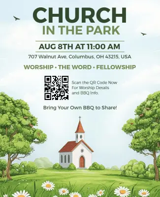 Church in the Park Event Promotion Flyer Template