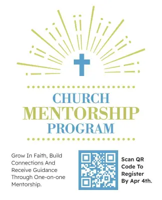 Church Mentorship Program Registration Flyer Template